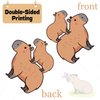 Capybara Cupcake Toppers Capybara Birthday Party Decorations 48Pcs Capybara Theme Cake Decorations Capybara Animals Cake Toppers for Capybara Lovers Baby Shower Supplies