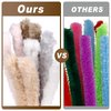 37PCS Pipe Cleaners Extra Thick Jumbo Fur Pipe Cleaners Craft Chenille Stems Pipe Cleaners Craft Supplies Pipe Cleaner Craft for Kids Creative DIY Arts and Crafts(39inch x 1.18inch)