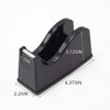 Desktop Tape Dispenser Adhesive Roll Holder (Fits 1" & 3" Core) with Weighted Nonskid Base Black
