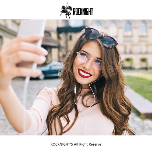 ROCKNIGHT ARROWING Computer glasses women blue light blocking TV Pink Frame