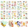 176pcs Temporary Tattoos Reptiles, Glow in the Dark Tattoo Stickers Bees Tattoos Spiders Tattoo Stickers Dragonfly Tattoo Stickers Animal World Tattoos for Kids Rewards Gift Party Favor