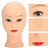 ZJchao Cosmetology Bald Manikin Mannequin Head, Practice Training Head Mannequin Head for Wig Hat Making Wigs Display Makeup Exercises Bald Mannequin Head Doll Hairdressing Training Head 49cm(#1)