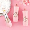 Pakivs 3Pcs Crystal Flower Jelly Lipstick Set,Magic Temperature Color Change Lip Gloss Long Lasting Clear Nutritious Moisturizer Lip Balm (Pink) (flower lipstick)