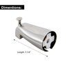 Slip Fit Tub Spout with Pull-Up Diverter for 1/2 inch Copper Tube, Brushed Nickel