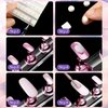 2 Set Acrylic Nail Design Practice Stands Magnetic Nails Holders Training Fingernail Display Stands DIY Nail Crystal Holders and 96 Pieces White Reusable Adhesive Putty (Metal Pink)