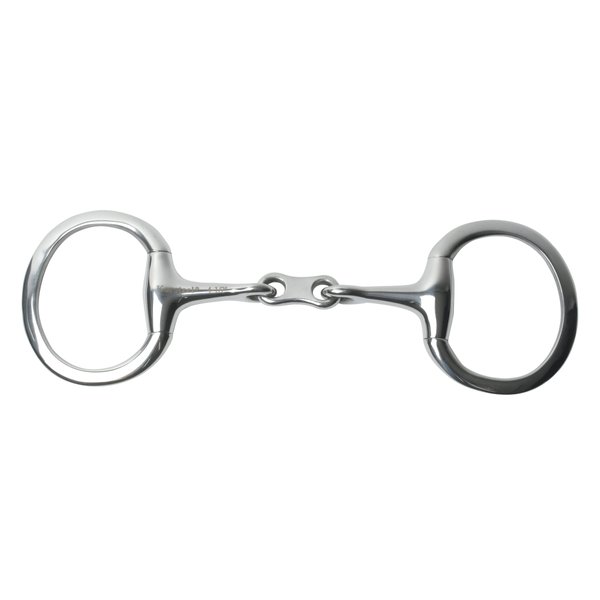 Korsteel Stainless Steel French Link Eggbutt Snaffle Bit, 4.5"