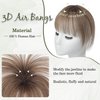 Ms Taj 360° Cover Clip in Bangs Real Human Hair Fake Bangs Clip in Hair Extensions for Women Hair Bangs Clip in Human Hair for Daily Use(Ombre Brown)