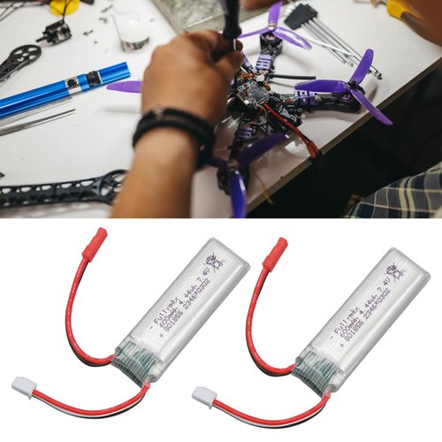 SUNGOOYUE RC Airplane Lithium Battery, 2PCS 7.4v 600mah Lithium Battery RC Airplane Part for WLtoys XK A280 RC Aircraft