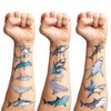 Generic 118 PCS Shark Tattoos Tattoo Temporary Stickers for Boys Kids Adults Themed Birthday Party Favors Decorations Supplies Favors Decor Theme School Prizes Rewards