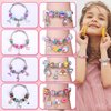 VICTLOV Charm Bracelet Making Kit, DIY Craft for Girls, Unicorn/Mermaid Crafts Gifts Set for Arts and Crafts for Girls Teens Ages 5-12 (Aqua 95 Pieces)