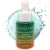 GEM PWR Advanced Vitamin C Serum with Malachite Gemstone Extract | Skin Brightening Face Serum with 10% Vitamin C | Antioxidants, Ferulic, Hyaluronic, Niacinamide & Peptides | 1 Fl. Oz
