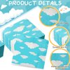 100 Pcs Blue Sky Clouds Napkins Sky Print Party Luncheon Napkins Disposable Paper Napkins Cartoon Story Party Supplies Cloud Themed Birthday Baby Shower Decorations Supplies, Folded 5 x 5 Inch