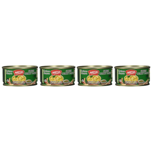 Maesri Thai Green Curry Paste - 4 Oz (Pack of 4)