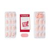 imPRESS KISS Press-On Manicure, Nail Kit, PureFit Technology, Medium Length Press-On Nails, 'So French', Includes Prep Pad, Mini Nail File, Cuticle Stick, and 30 Fake Nails