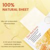 AMY'S DIARY 6 PCS Real Nature Hydrating Face Mask, Hyaluronic Acid, Vitamin C and E, Chamomile, Korean Beauty Essence Facial Paper Sheet Mask for Skin Care Moisturizing (Honey)
