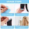 Tape in Hair Extensions Plier & 2 Sheets Hair Extension Tape,Stainless Steel Flat Surface Sealing Hair Extension Tools,Tape in Pliers Hair Extensions Pliers,for Women Hair
