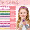 LQELAE 189 PCS Friendship Bracelet Kit for Girls, Arts and Crafts for Kids Ages 8-12, Birthday Gifts for 8 9 10 1112 Years Old Girls, Jewelry Making Kit for Girls 8-12, Christmas Gifts for Girls 8-12