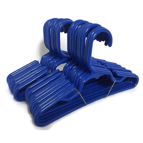 24 Royal Blue Plastic Hangers(2 Dozen) fits 18 Inch Dolls Clothes