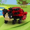 PLUS PLUS 3D Bug Building Block Set, Insect Stem Toys for Kids, 70 Interlocking Pieces - Ladybug Mini Maker Tube Kit