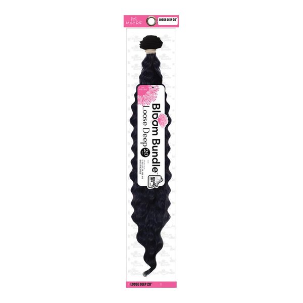 Mayde Beauty Bloom Bundle Mastermix Pre-Stretched Hair LOOSE DEEP BULK 20" (1 Pack, 2 Dark Brown)