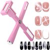 Gieehiol 5 in 1 Nail Magnet Tool Multi-function Nail Art Cat Eye Magnet Stick for Cat Eye Gel Nail Polish 3D with Silicone Protective Case Nail Design Tools for Nail Salon Home DIY (Pink, Small)
