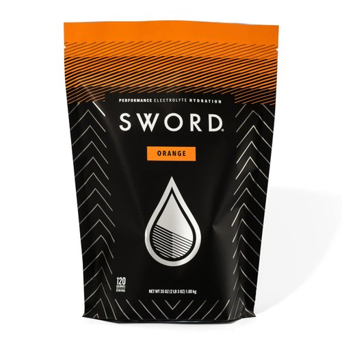SWORD Performance Electrolyte Powder, Carbohydrate Energy and Endurance Formula, Carb Hydration Drink Mix, 30 Servings, Reduce Fatigue, Easy Digestion, Gluten-Free, Dissolves Easily, Orange