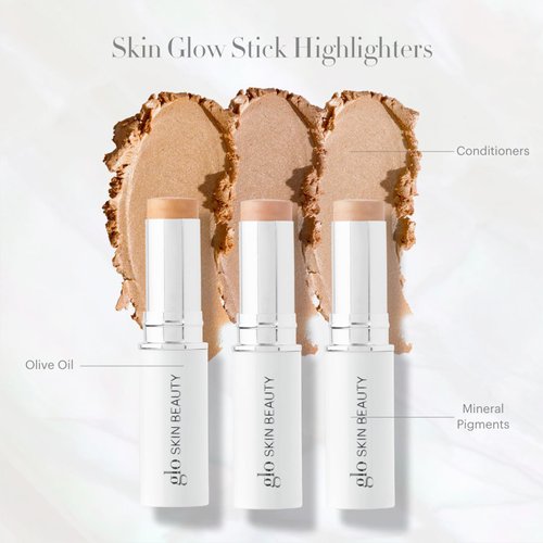 Glo Skin Beauty Skin Glow Stick Highlighter (Cognac) - Powered by Hydrators, Mineral Pigments & Mica for an Illuminated Glow - Clean Mineral Cream Highlighter
