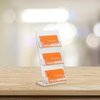 SourceOne Premium Counter Top Business Card Holder/Gift Card Display (1 Pack, 3 Pocket)