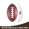 LMC Products 3 Pack of Mini Foam Footballs for Kids - Small, Tiny Football 4.75" in Length - Little Toy Football (Brown)