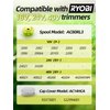 YWTESCH Trimmer String for Ryobi One Plus+ AC80RL3,11 FT/0.080-Inch，Spool Replacement Compatible with Ryobi 18v, 24v, and 40v Cordless Trimmers (12 Pack Trimmer Line & 3 Pack Trimmer Cap)