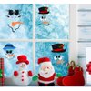 Snowman Face Stickers Snowman Decals Christmas Wall Decals Snowman Faces Decals Refrigerator Wall Stickers Window Cling Decal Lovely Snowman Face Art Wall Decor Christmas Decorations
