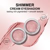 KYDA Shimmer Cream Eyeshadow, Smooth Ice Cream-like Texture, Lasting Highly Pigmented Creamy Formula, Blendable Shimmer Finish, Eye Highlighter, Multiuse Glow Balm for Eyeshadow and Highlighter, #04