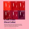 Beetles Red Gel Nail Polish Set - 6 Colors Bloody Mary Collection Popular Shimmer Red Burgundy Gel Polish Kit Nail Art Design Soak Off Uv LED Gel Nail Kit Minicure DIY Home Gifts for Mom