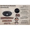 G.B.S Men’s Handmade Comb Set, Pure Synthetic Hair Brush, Dressing Comb, Pocket Comb, Mustache Comb and Military Style Hair Brush