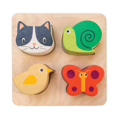 Tender Leaf Toys - Sensory Trays - Baby Blocks, Shape Sorter, STEM Learning Shape Identification Sorting Game Toy for Kids 18 Month + (Touch Sensory Trays)