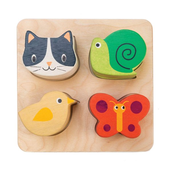 Tender Leaf Toys - Sensory Trays - Baby Blocks, Shape Sorter, STEM Learning Shape Identification Sorting Game Toy for Kids 18 Month + (Touch Sensory Trays)