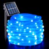 JMEXSUSS 120 LED Solar Rope Lights,39.4ft 8 Modes Solar Rope Lights Outdoor Waterproof, Outdoor Solar Fairy Lights for Garden,Fence,Patio,Pool,Deck,Halloween(Blue)