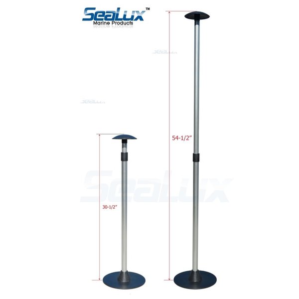 SeaLux 30-54" Adjustable Aluminum Boat Cover Support Pole System