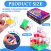 Dyrfolm 48 Pcs Brain Teaser Puzzles for Kids,Mini Maze Puzzle Cubes,Assorted 3D Brain Teaser Puzzle Cubes,Mini Fidget Puzzle Box,Balance IQ Maze Cube Game Party Favor Games Challenge Decompression
