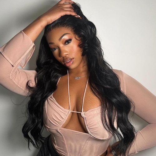 13x4 Body Wave Lace Front Wigs Human Hair Pre Plucked 180 Density 13x4 HD Lace Front Wigs Human Hair Glueless Wigs Human Hair For Black Women (13x4 Body Wave Natural Black, 26 Inch)
