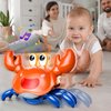 Beby Buty Crawling Crab Baby Toy, Infant Tummy Time Walking Dancing Moving Crab Toys for Babies Girl Boys, Crawling Crab Baby Toy Toddler Birthday Gifts