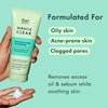 Rael Face Wash, Miracle Clear Exfoliating Cleanser - Face Cleanser for Oily & Acne Prone Skin, Korean Skin Care, Facial Foaming Cleanser, Hydrating, w/Salicylic Acid, Vegan, Cruelty Free (5.1 fl. oz)