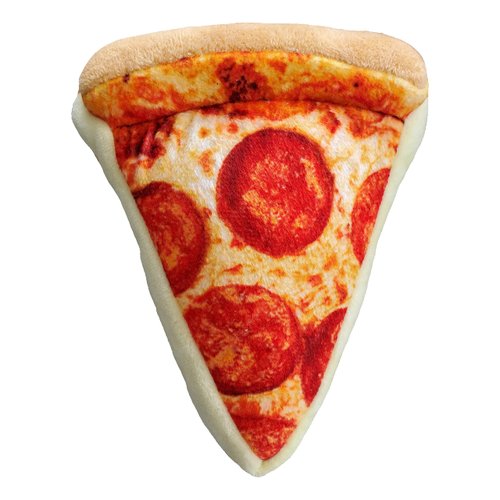 Lulubelles H&K for Dogs Power Plush | Pup-eroni Pizza (Small) | Funny Dog Toy | Dog Toy with Squeaker | Dog Gift | Fun, Durable, and Safe | Squeaky Dog Toy