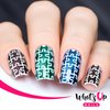 Whats Up Nails - Puzzles Vinyl Stencils for Nail Art Design (1 Sheet, 12 Stencils)