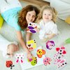 3sscha 123Pcs Valentine's Day Animals Craft Kit for Kids DIY Make Your Own Heart Animal Set Self-Adhesive Sticker Handmade Artwork Valentine Decor Classroom Home Holiday Activity Party Favor Supplies