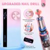 SAVILAND Portable Nail Drill Professional: 40000 RPM Upgrad E File 2024 Digital Pro Electric Cordless Fast Remover Anti-Shaking | Manicurist Nail Salon Superior Compactible for Acrylic Nails