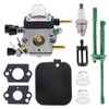 FitBest C1Q-S68 Carburetor with Tune Up Service Kits Fit for Stihl BG45 BG46 BG55 BG65 BR45C SH55 SH85 Leaf Blower 4229 1200 606 Zama C1Q-S68 C1Q-S64
