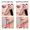12 Pieces Facial Hair Removal Spring Eyebrow Face Epilator Threading Tool for Women Chin Cheek Mustache Upper Lip (Rose Red, Black)