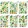 12 Sheets St. Patrick's Day Temporary Tattoos for Kids, St Patricks Day Party Supplies Green Shamrock Fake Tattoos Stickers Irish St Patricks Day Decorations Party Favors for Kids Boys Girls