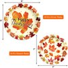 ceiba tree 48pcs Thanksgiving Paper Plates Disposable Dinner Plates and Dessert Plates Dinnerware Set for 24 Guests Happy Friendsgiving Autumn Fall Party Supplies